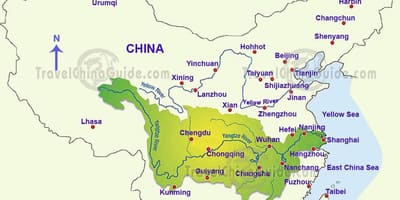 Lachin kat jeyografik yangtze larivyè lefrat la